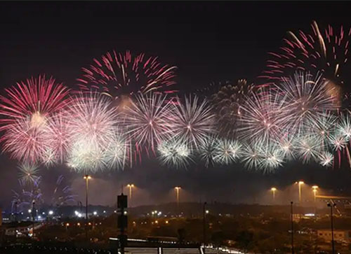 天等县焰火晚会